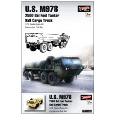 1/72 US Hemtt M978 2500 Gal Fuel Tanker 8x8 Cargo Truck Conversion Set