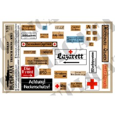 1/35 WWI German Trench Signs