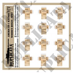 1/72 WWII C Rations Wooden Box