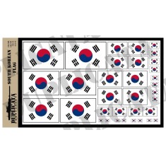 Multiple Scale Flag of South Korea