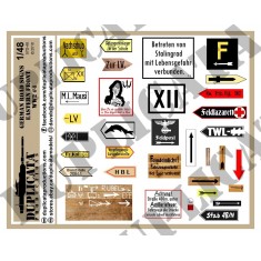 1/48 German Signs - Eastern Front #4