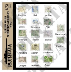 1/72 WWII Allied Western Germany Maps