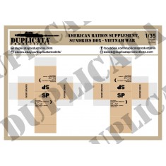 1/35 Vietnam Ration Supplement Sundries Boxes