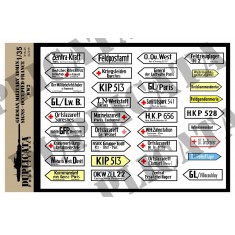 1/35 WWII German Administration Signs - Occupied France