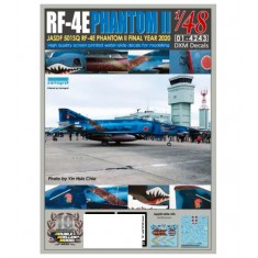 Decals for 1/48 JASDF RF-4E Phantom II 501SQ Final Year 2020 #47-6905(Sea Camo)