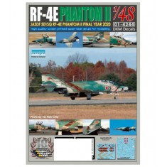 Decals for 1/48 JASDF RF-4E Phantom II 501SQ Final Year 2020 #57-6907(Jungle Camo)