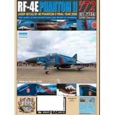 Decals for 1/72 JASDF RF-4E Phantom II 501SQ Final Year 2020 #47-6905(Sea Camo)