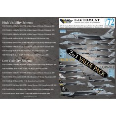 1/72 USN F-14A/B/D Value Pack Decal set - VF-2/11/14/31/101/103