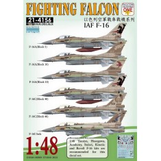 1/48 IAF F-16 Fighting Falcon Collection#1 Decals for Tamiya/Hasegawa/Academy/Italeri kit