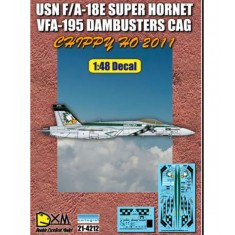 Decals for 1/48 USN F/A-18E VFA-195 Dambusters CAG 2011 ChippyHo