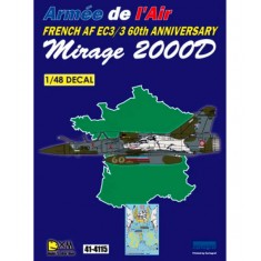 Decals for 1/48 French AF M2000D EC3/3 60 ANN