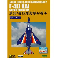 Decals for 1/72 JASDF F-4EJ KAI 301SQ 40th ANN