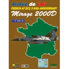 Decals for 1/72 French AF M2000D EC3/3 60 ANN