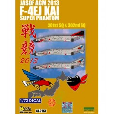 Decals for 1/72 JASDF F-4EJ KAI ACM 2013