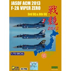 Decals for 1/72 JASDF Mitsubishi F-2A ACM 2013