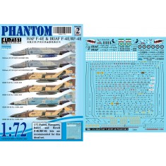 1/72 HAF & IRIAF F-4E/RF-4E Phantom #2 Decal for Fujimi/Hasegawa/Italeri/Revell