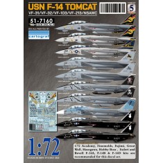 1/72 USN VF-31/VF-32/VF-103/VF-213/NSAWC  F-14 Tomcat Decals Collection #5