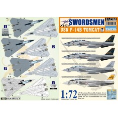1/72 USN VF-32 Swordsmen F-14B Tomcat Decals Collection #7