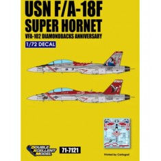 Decals for 1/72 USN F-18F VFA-102 Diamondbacks