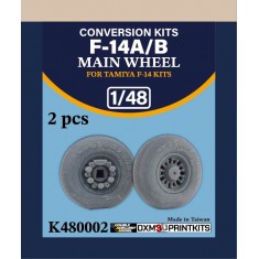 1/48 F-14A/B Tomcat Main Wheels (2pcs) for Tamiya F-14 kits