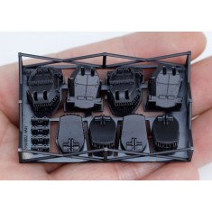 1/700 Royal Navy 8in/50 (203mm) BL Mk.VIII Mount for HMS Kent 1941 (4pcs)