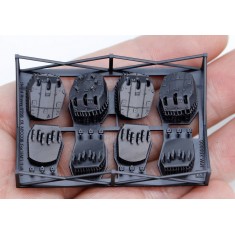 1/700 Royal Navy 6in/50 (152mm) BL Mk.XXIII Mount for HMS Belfast 1943 (4pcs)