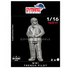 1/16 WWI French Pilot