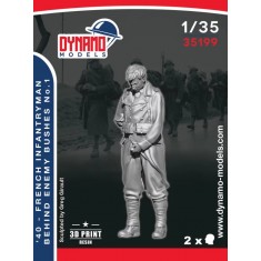 1/35 1940 French Infantryman Behind The Enemy Bushes No.1