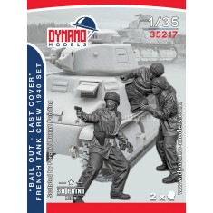 1/35 1940 French Tank Crew ''Bail Out - Last Cover'' Set (3 figures)
