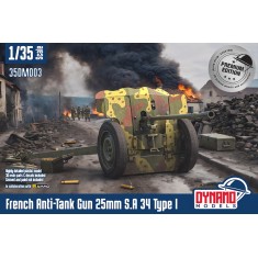 1/35 French Anti-Tank Gun 25mm S.A 34 Type I [Premium Edition]