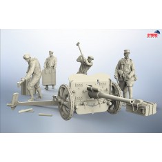 1/35 French Anti-Tank Gun 47mm S.A 37 with 4 Crews [Deluxe Edition]