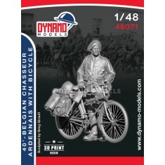 1/48 Belgian Chasseurs Ardennais with Bicycle