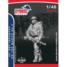 1/48 40 BEF Infantryman Marching No.3