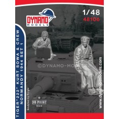 1/48 WSS Tiger 222 Crew Normandy 1944 Set 1 (2 figures)