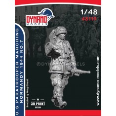 1/48 US Paratrooper MG Marching (Normandy 1944) No.7