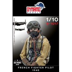 1/10 WWII French Fighter Pilot Bust