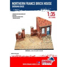 1/35 WWII Northern France Brick House Diorama Base (Resin)