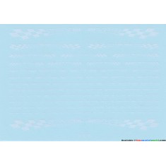 Decals - NKB Flags (White) for 1/12, 1/18, 1/20, 1/24, 1/43 Scales