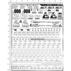 Metal Stickers for RGZ-95 Rezel Jegan Gundam
