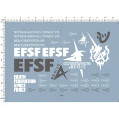 Decals for 1/24 Gundam Hi-Nu Head
