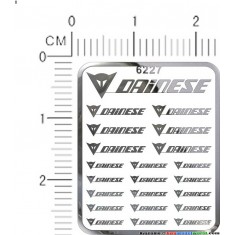 Dainese Metal Logo Stickers for 1/12, 1/18, 1/20, 1/24, 1/43 Scales