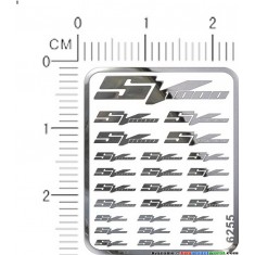 Suzuki SV1000 Metal Logo Stickers for 1/12, 1/18, 1/20, 1/24, 1/43 Scales
