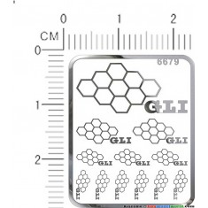 Volkswagen GTI Metal Logo Stickers for 1/12, 1/18, 1/20, 1/24, 1/43 Scales