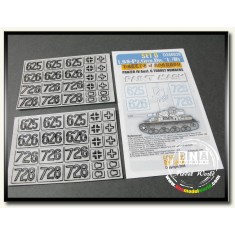 1/35 Paint Mask - LSSAH Panzer.IV Ausf.G Kharkov Numbers (Set D)