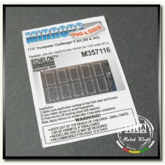 1/35 Adhesive Mirror Film - British Challenger II MBT for Trumpeter kit