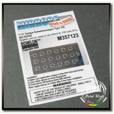 1/35 Adhesive Mirror Film - Schwimmwagen Type 166 for Tamiya kit