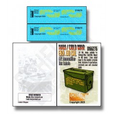 1/16 NAM / Cold War ERA .50 CAL M2 Ammo Box Labels Decal