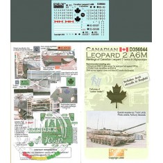 Decals for 1/35 Canadian Leopard 2 A6M