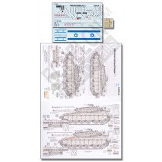 1/35 Merkava Siman 3D Vol.2 Tanks of 188th Barak (lightning) Brigade Decals