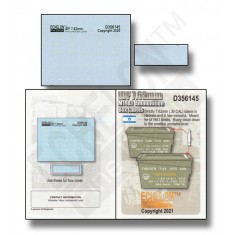 1/35 IDF 7.62mm M19A1 Ammunition Box Labels